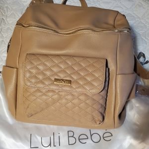 Luli Bebe Monaco Diaper Bag Latte Brown